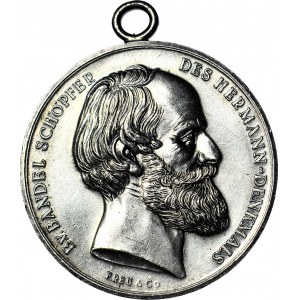 Niemcy, Medal z uszkiem z 1875 roku., srebro