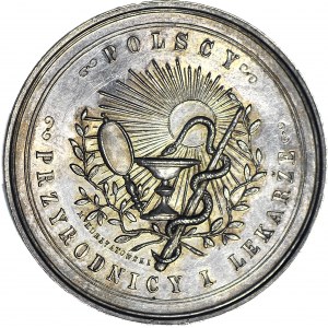 RR-, III zjazd lekarzy i przyrodników w Krakowie, Medal 1881, srebro