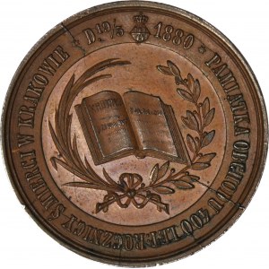 Jan Długosz, Medal 1880, 400 rocznica śmierci + pocztówka