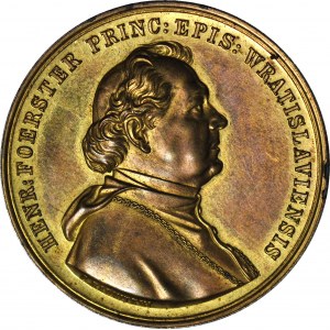 Heinricha Förster, Medal 1875, z okazji 50-lecia kapłaństwa, brąz złocony