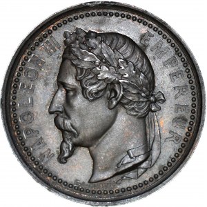 Francja, Napoleon III, Medal wystawa światowa w 1855 r. w Paryżu