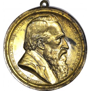 Józef Ignacy Kraszewski, Medalion 1880, Warszawa A. Pruszyński, 26cm,