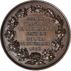 Joachim Marquardt, Medal 1882, Gdańsk, brąz 45 mm