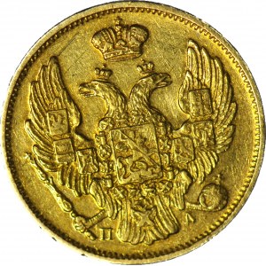 R-, Zabór Rosyjski, Mikołaj I, 20 złotych = 3 ruble 1834 СПБ, П-Д, Petersburg