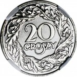 20 groszy 1923, PRÓBA, LUSTRZANE