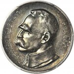 RR-, PRÓBA, 100 marek Piłsudski, 1922, srebro, piękna