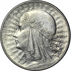 10 złotych 1933, Głowa, mennicza