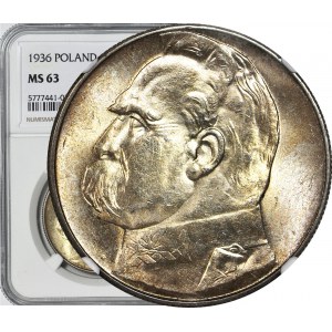 10 złotych 1936, Piłsudski, menniczy