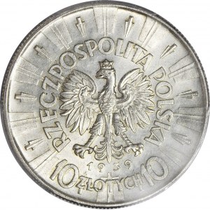 10 złotych 1939, Piłsudski, menniczy