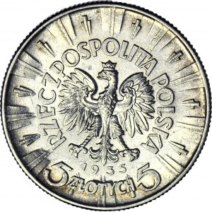 5 złotych 1935, Piłsudski, menniczy