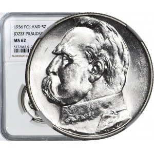 5 złotych 1936, Piłsudski, menniczy