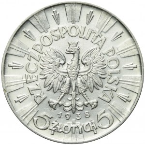 5 złotych 1938, Piłsudski,