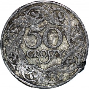 RR-, 50 groszy 1923, fałszerstwo z epoki