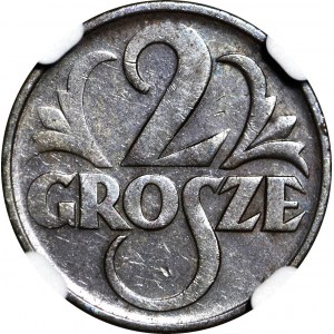 RRR-, 2 pennies 1938, DESTRUKT - struck thru