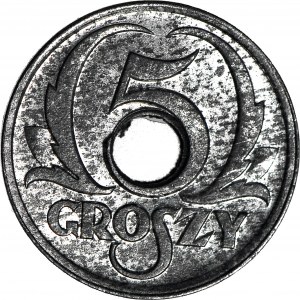 5 groszy 1939, Okupacja, mennicze