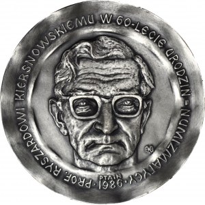 Medal ROCZNICOWY 60 rocznica urodzin Ryszarda Kiersnowskiego 1986 wybity z błędem