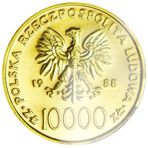 10 000 złotych 1988, Warszawa, Jan Paweł II, mennicze