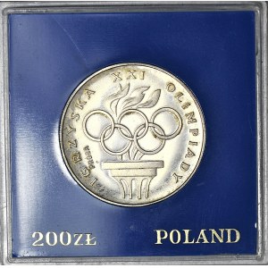 200 złotych 1976 Igrzyska XXI Olimpiady, PRÓBA, srebro