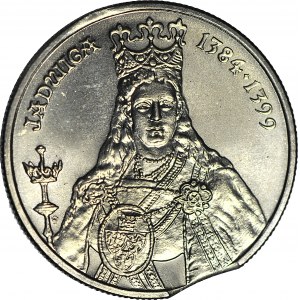 100 złotych 1988 Jadwiga, błąd wykrawania krążka
