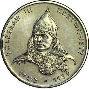 RR-, 50 złotych 1982, Bolesław Krzywousty, DESTRUKT - DOUBLE DIE