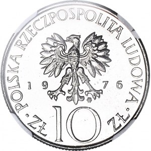 RRR-, 10 złotych 1975 Adam Mickiewicz, bardzo rzadki w PROOFLIKE