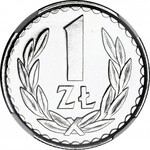 1 złoty 1985, zdwojenie DOUBLE DIE PROOFLIKE, jedyne znane w proof