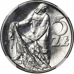 5 złotych 1973, Rybak, menniczy