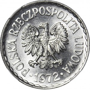 1 złoty 1972, mennicze