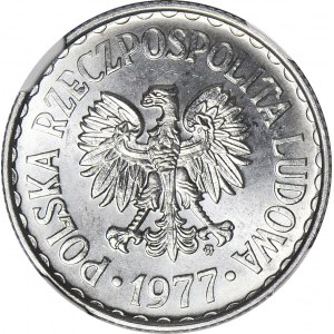 1 złoty 1977, mennicze