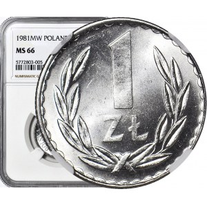 1 złoty 1981, mennicze