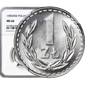 1 złoty 1985, mennicze