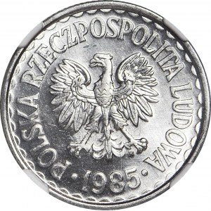 1 złoty 1985, mennicze