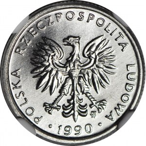 1 złoty 1990, mennicze