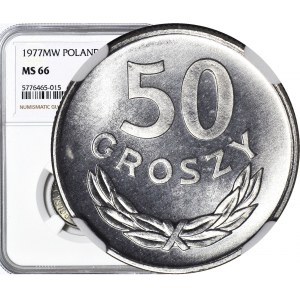 50 groszy 1977, mennicze