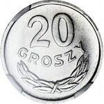 R-, 20 groszy 1957, SZEROKA DATA, POSZUKIWANA,