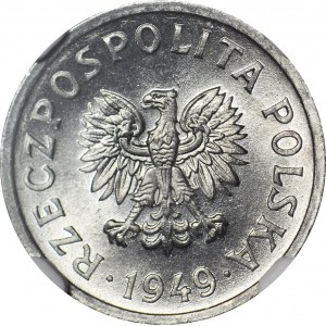 10 groszy 1949, aluminium, mennicze