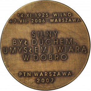 Medal Ryszard Kiersnowski, PTN 2007 r, nakład 65szt.