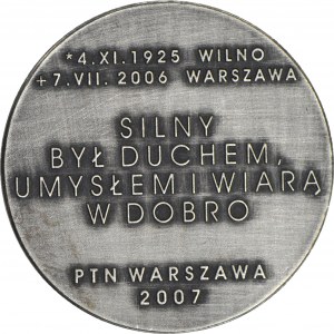 Medal Ryszard Kiersnowski, PTN 2007 r, nakład 65 szt.