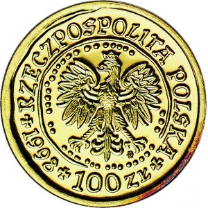 100 złotych 1998, Bielik, NAJRZADSZY, nakład 500 szt.