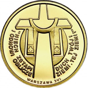 Jan Paweł II 2009 rok, wielkości 100 zł(Au 900, 8g), 30 Rocznica Pierwszej Pielgrzymki do Polski, nakład 679 szt.