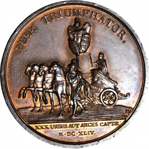 Francja, Ludwik XIV, Medal suita J. Maugera, Zdobycie 30 miast w Niemczech