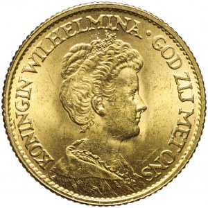Holandia, 10 guldenów 1912, Wilhelmina, piękne