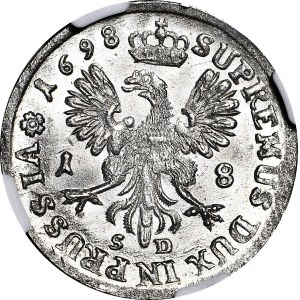 Niemcy, Brandenburg (Prusy), Fryderyk III, Ort 1698 SD, Królewiec, WYŚMIENITY