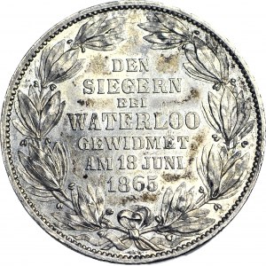 Niemcy, Hanower, Jerzy V, Talar 1865, zwycięstwo pod Waterloo