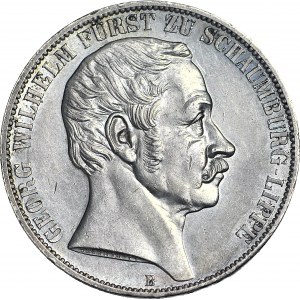 Niemcy, Schaumburg-Lippe, 2 talary (3 1/2 guldena) 1857, nakład 2.000szt.!!!