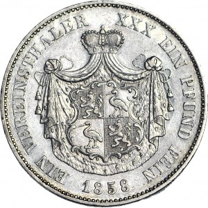 Niemcy, Reuss-Obergreiz, Heinrich XX., Talar 1858 A, Berlin