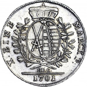 Niemcy, Saksonia, Fryderyk August III, Talar 1781 IEC, Drezno, piękny