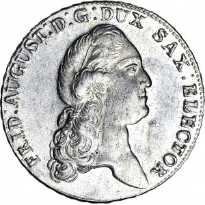 Niemcy, Saksonia, Fryderyk August III, Talar 1785 IBC, Drezno, piękny