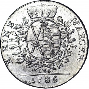 Niemcy, Saksonia, Fryderyk August III, Talar 1785 IBC, Drezno, piękny