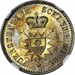 Niemcy, Schaumburg-Lippe, Jerzy Wilhelm, 1 grosz srebrny 1858 A, gabinetowy